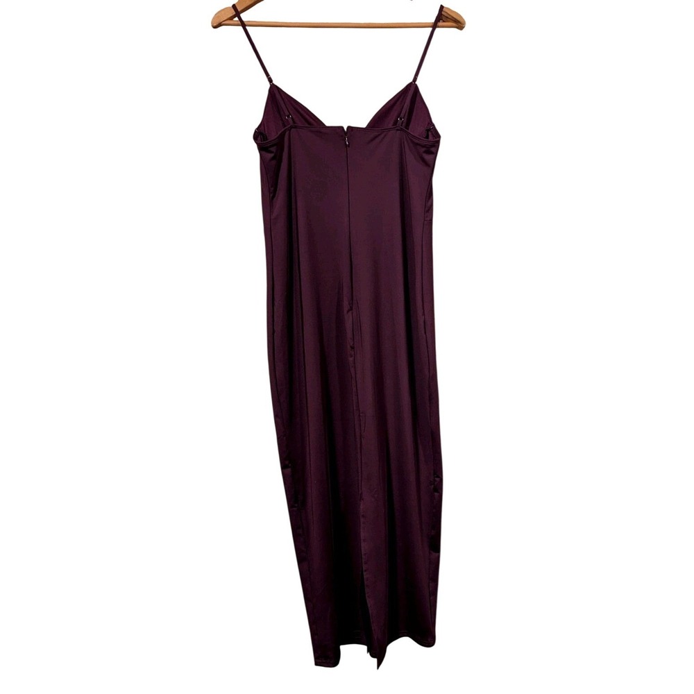 Lulu's Plum Midi Slip Dress - Picture 2 of 5